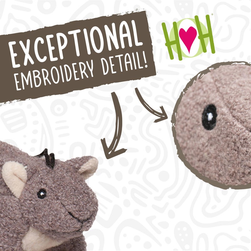 HuggleHounds Plush Dog Toy - Fuzzy Dog Toy, Squeaky Soft Fleece, Interactive Durable Stuffed, for Small and Large Breeds with Squeaker - Feller Squirrel, Small - Image 2